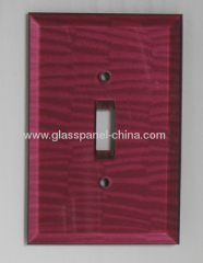 color beveled glass switch cover