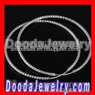 silver hoop earrings wholesale