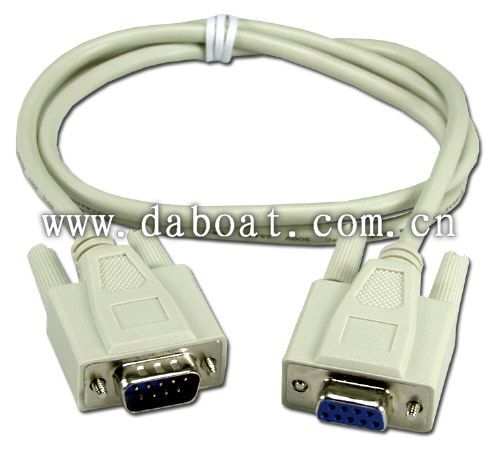 RS232 serial cable Male/Female terminated cable