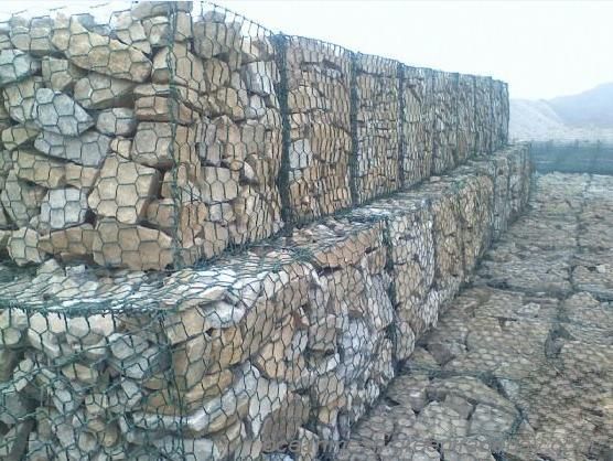 The installation of gabions is low construction cost