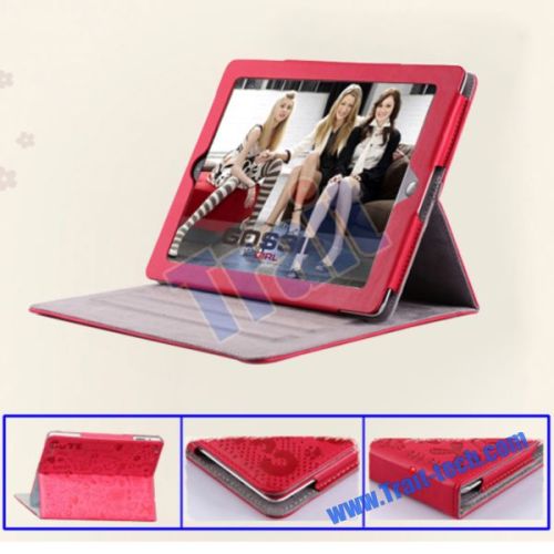 PU Leather Stand Case Magnetic Cover for iPad 2