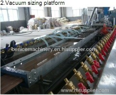 WPC hollow profile extrusion line