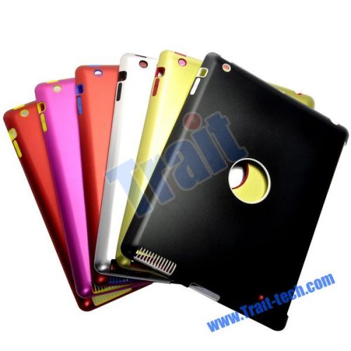 Hole Design Silicone + Aluminium Metal Hard Back Cover for iPad 2