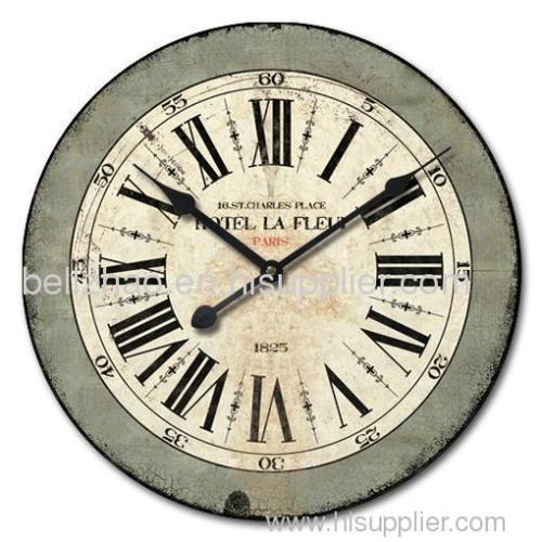 wooden wall clock