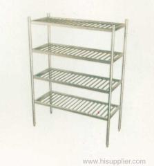 four floor lattice goods shelf