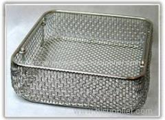 surgical metal basket and medical tray