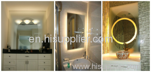 illuminated mirror demister for heated side mirrors