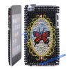Lovely Butterfly Pattern Black Diamond Case for iPod Touch 4