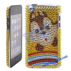The Squirrel Pattern Rhinestone Diamond Case for iPod Touch 4