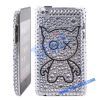 Lovely Cartoon Pattern Rhinestone Diamond Case for iPod Touch 4