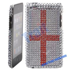 Cross Design Bling Case for iPod Touch 4