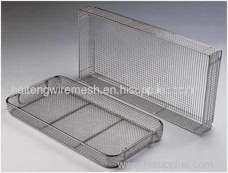 Stainless steel Metal medical sterilizing basket