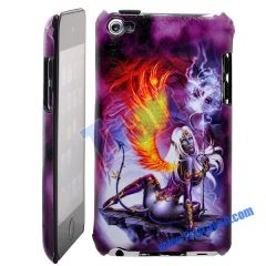 A Sexy Monster Pattern Leather Coat Hard Case for Apple iPod Touch 4