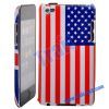 American National Flag Pattern Leather Coat Hard Case for Apple iPod Touch 4