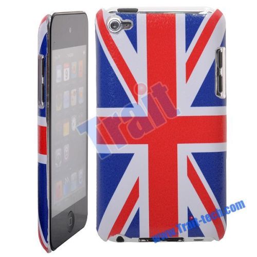 UK National Flag Pattern Leather Coat Hard Case for Apple iPod Touch 4