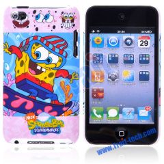 Happily Skiing SpongeBob Hard Case For Apple iPod Touch 4