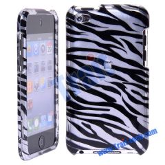 Zebra Pattern Plastic Hard Case Cover for iPod Touch 4