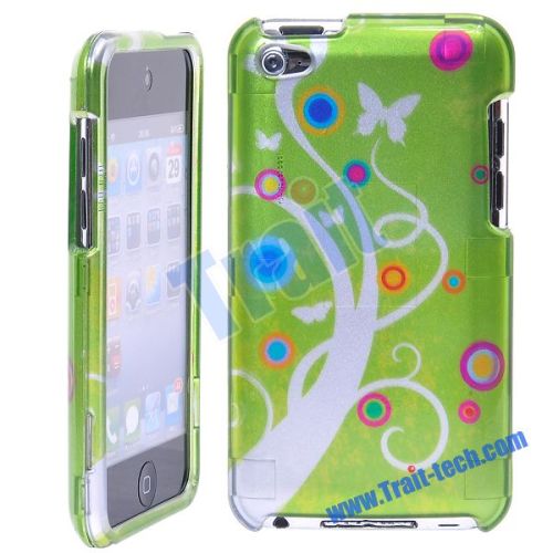 Tree Branch Pattern Plastic Case for iPod Touch 4 , Environmental Green