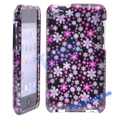 Floret Pattern Plastic Hard Case Cover for iPod Touch 4