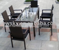 rattan outdoor furniture dining room sets