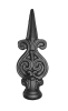 Wrought iron fence point