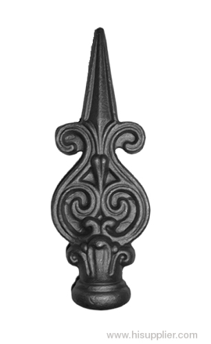 Wrought iron fence point