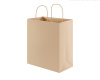 Brown kraft recycled paper shopping bags