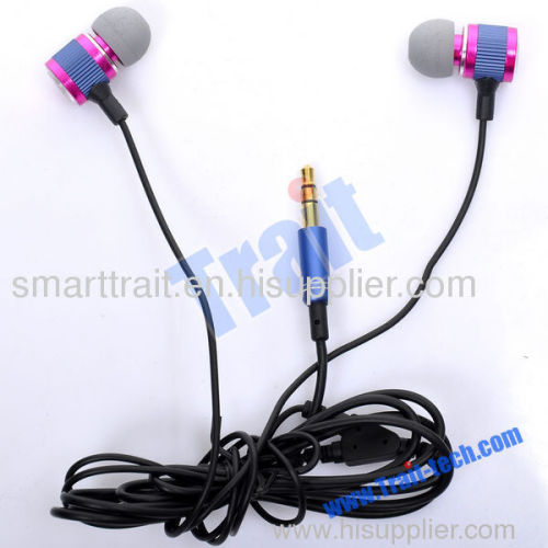 Wholesale - Hot Pink 3.5mm Stereo Jack In-Ear Earphone Headphone with 1.2M Cable for MP3/ MP4/ iPod/ iPhone(CK-800)
