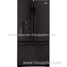 24.9 cu. ft. Black Freestanding French Door Refrigerator