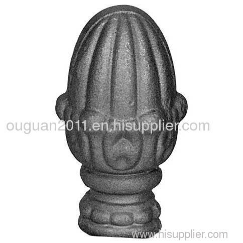 Wrought iron post stud