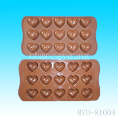 small heart caves silicone baking molds