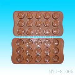 round shape caves silicone chocolate mould