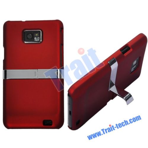Red High Quality Hard Stand Case for Samsung i9100 Galaxy S2