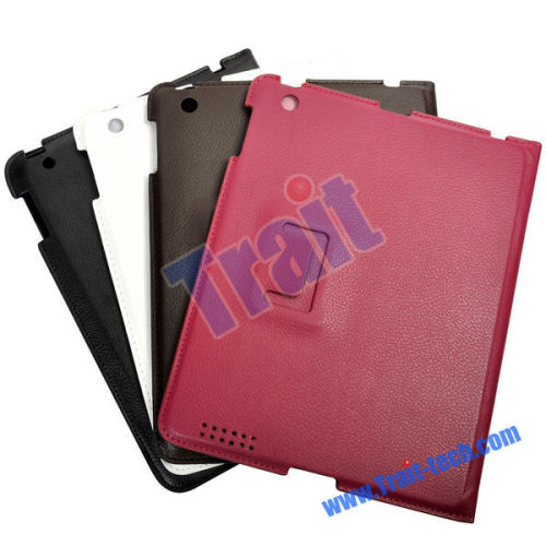 Fashion Stand Flip Leather Case Cover for iPad 2
