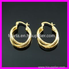 FJ nobby 18k gold plated earring