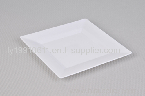 10" plastic disposable square plate