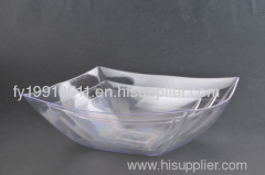 32oz plastic square salad bowl