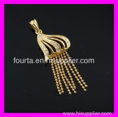 18K gold plating chain pendant