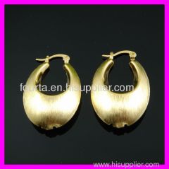 shiny 18k gold plated earring FJ