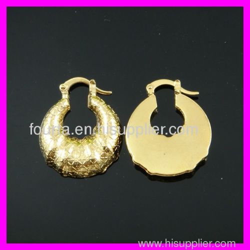 18K gold plated african earring