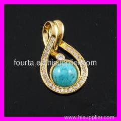 FJ Fashion 18k gold plated pendant