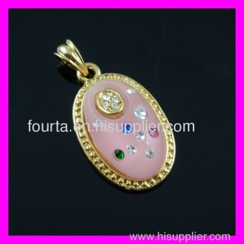 colorful zircon pendant