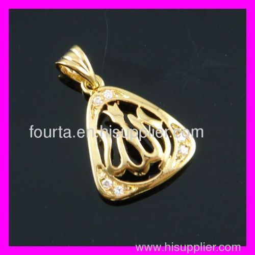 Muslim fashion 18k gold plated pendant 1620585