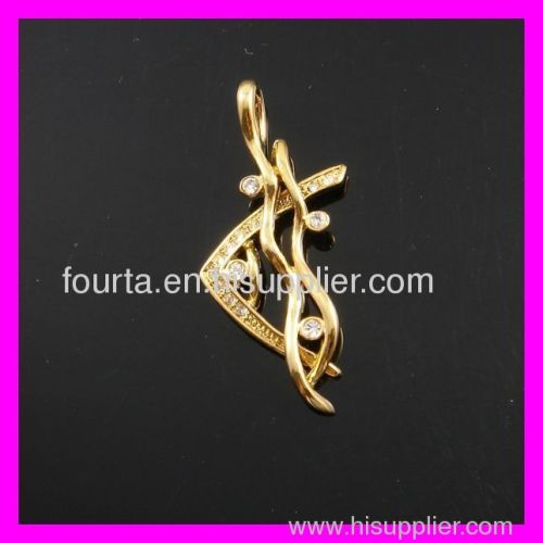 Fish 18K gold plated pendant