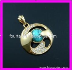 fashion gold plated pendant 1620598