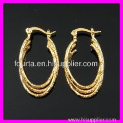 FJ delicate 18k gold plated earring