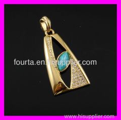 golden plated zircon pendant 1620601