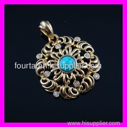 18K gold plated jewelry pendant