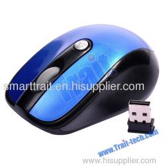 2.4G Wireless Notebook Optical Mouse, Blue