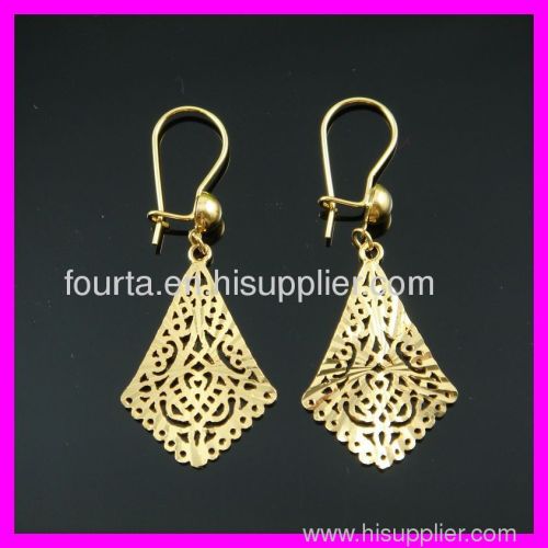 fashing 18k gold plated earring